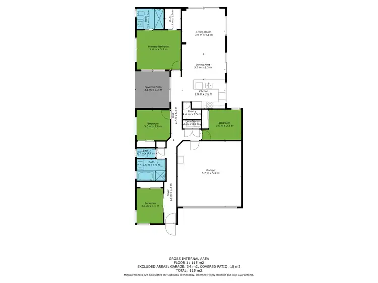 Floorplan of Homely house listing, 9 Regal Crescent, Narangba QLD 4504
