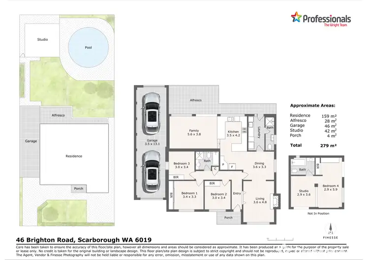 Floorplan of Homely house listing, 46 Brighton Road, Scarborough WA 6019