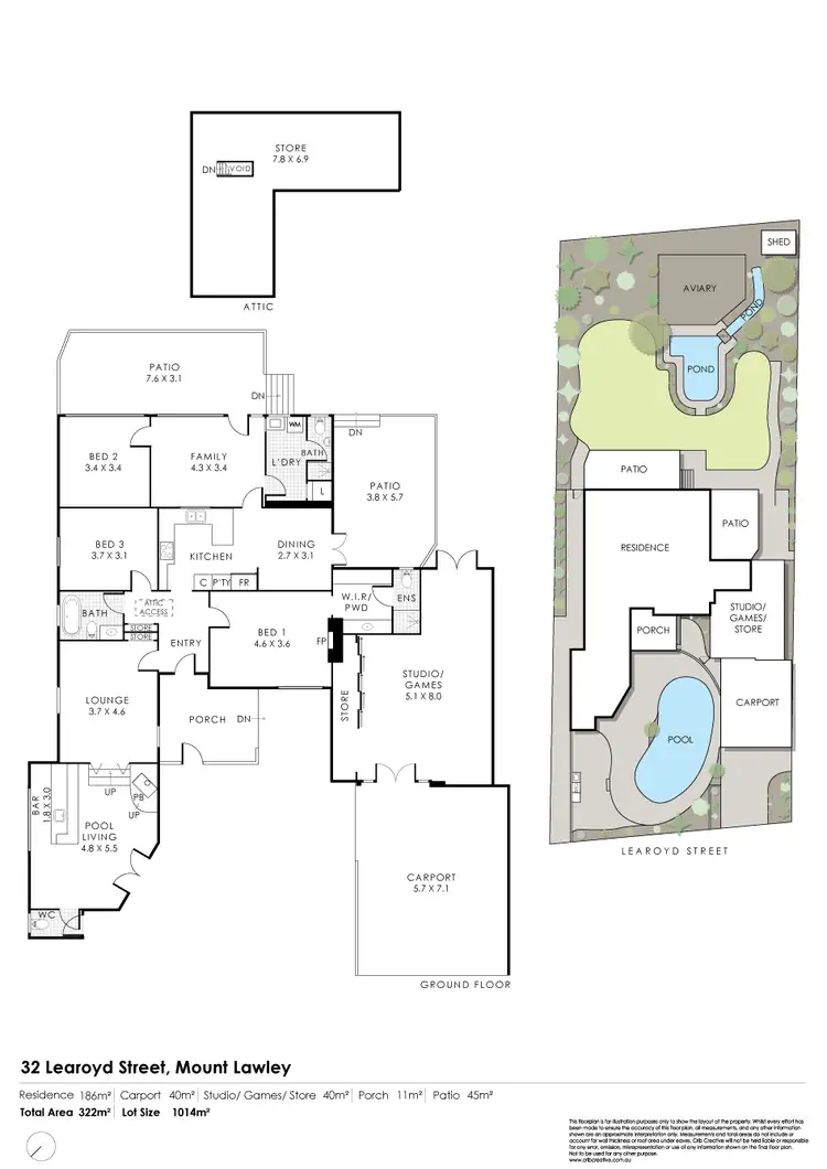 Floorplan of Homely house listing, 32 Learoyd Street, Mount Lawley WA 6050