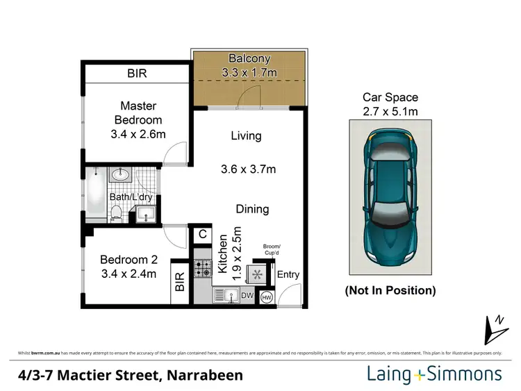 Floorplan of Homely apartment listing, 4/3-7 Mactier Street, Narrabeen NSW 2101