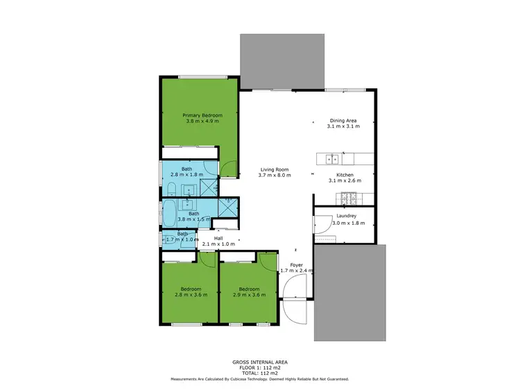 Floorplan of Homely unit listing, 45a Wildwood Circuit, Mango Hill QLD 4509