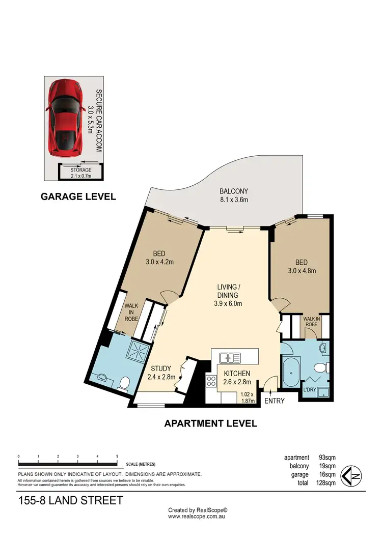 Floorplan of Homely apartment listing, 155/8 Land Street, Toowong QLD 4066