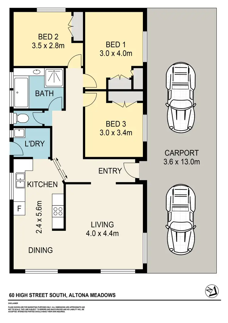 Floorplan of Homely house listing, 60 High Street South, Altona Meadows VIC 3028