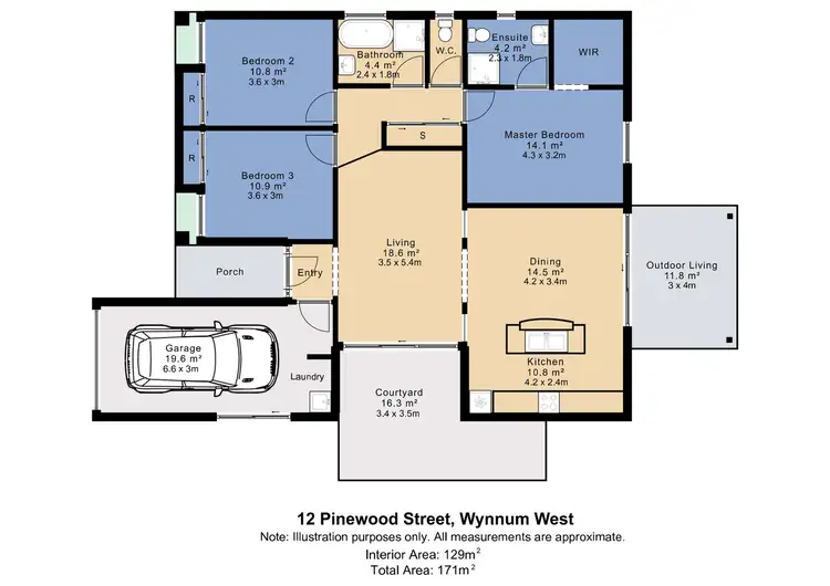 Floorplan of Homely house listing, 12 Pinewood Street, Wynnum West QLD 4178