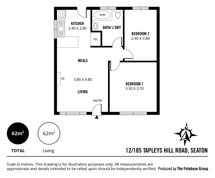 Floorplan of Homely house listing, 12/185 Tapleys Hill Road, Seaton SA 5023