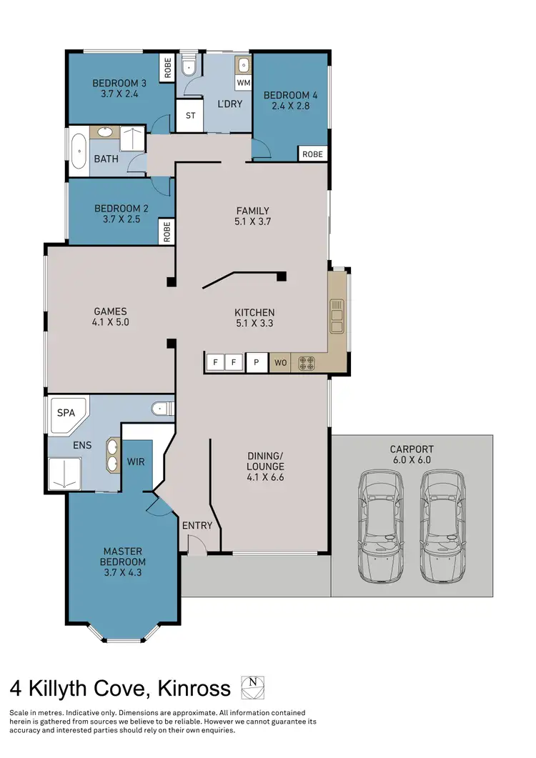 Floorplan of Homely house listing, 4 Killyth Cove, Kinross WA 6028
