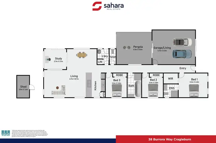 Floorplan of Homely house listing, 38 Burrora way, Craigieburn VIC 3064