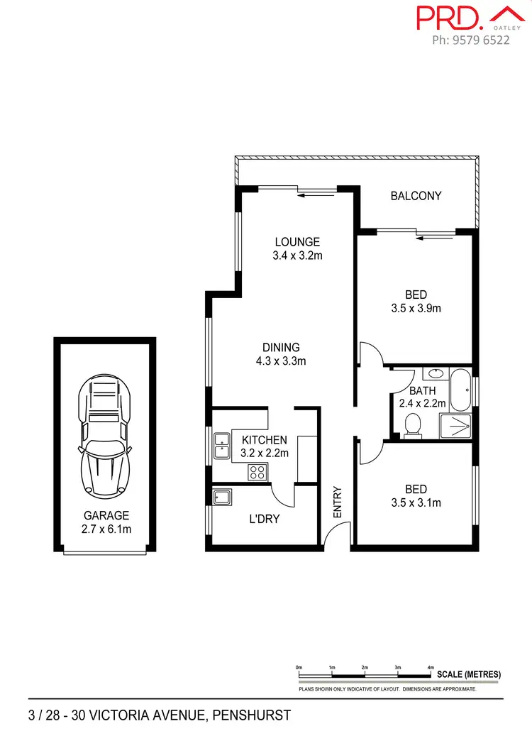 Floorplan of Homely unit listing, 3/28-30 Victoria Avenue, Penshurst NSW 2222