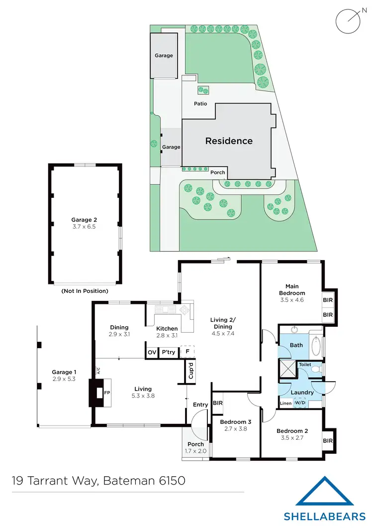 Floorplan of Homely house listing, 19 Tarrant Way, Bateman WA 6150