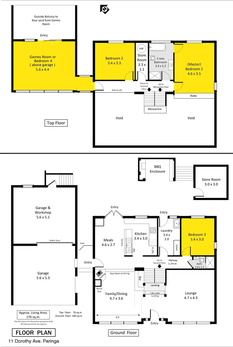 Floorplan of Homely house listing, 11 Dorothy Avenue, Paringa SA 5340
