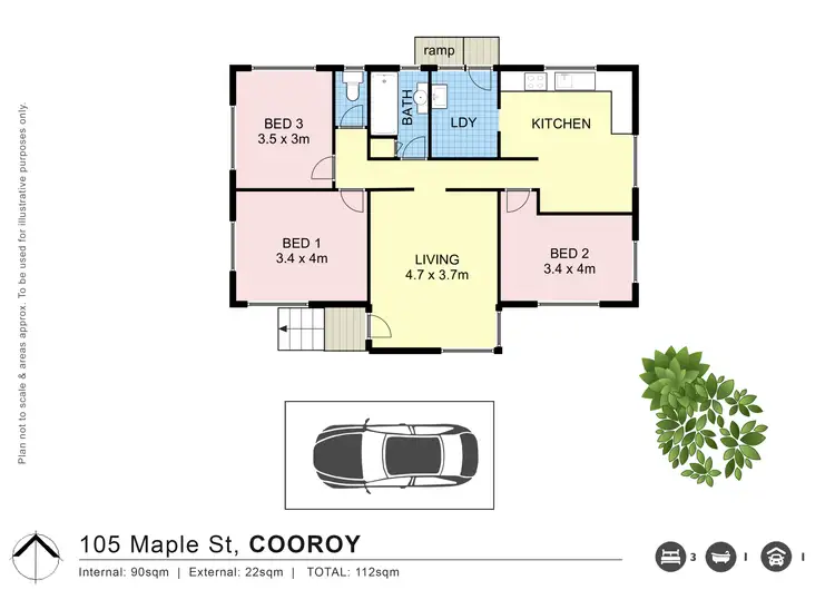 Floorplan of Homely house listing, 105 Maple Street, Cooroy QLD 4563