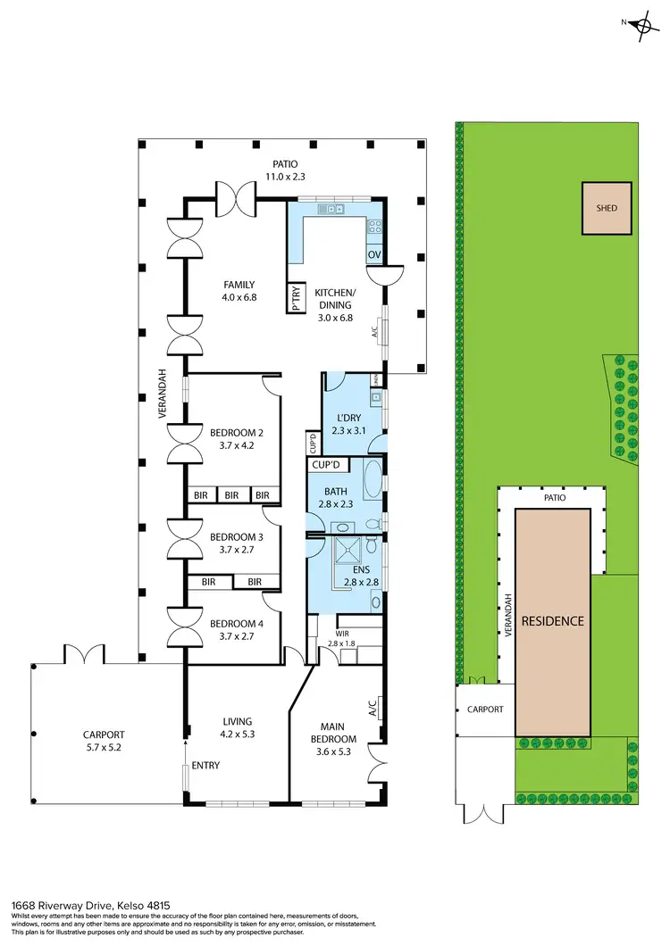Floorplan of Homely house listing, 1668 Riverway Drive, Kelso QLD 4815