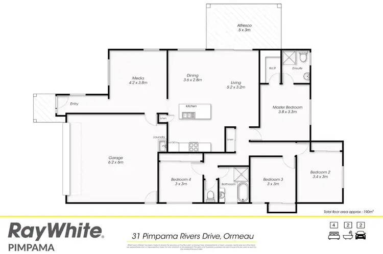 Floorplan of Homely house listing, 31 Pimpama Rivers Drive, Ormeau QLD 4208