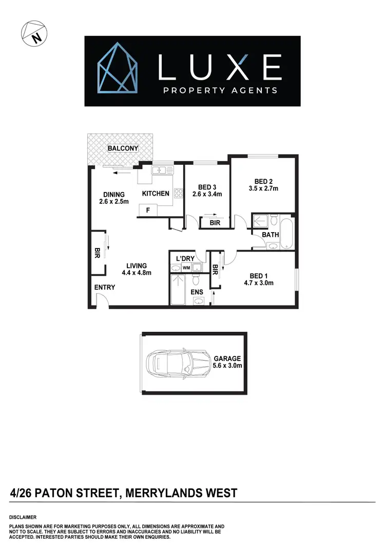 Floorplan of Homely unit listing, 4/26-28 Paton St, Merrylands NSW 2160