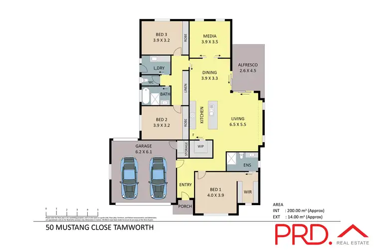 Floorplan of Homely house listing, 50 Mustang Close, Tamworth NSW 2340