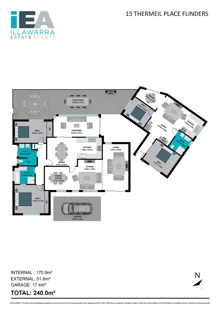Floorplan of Homely house listing, 15 Termeil Place, Flinders NSW 2529