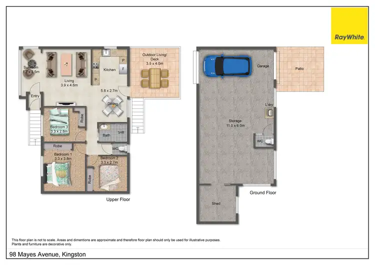 Floorplan of Homely house listing, 98 Mayes Avenue, Kingston QLD 4114