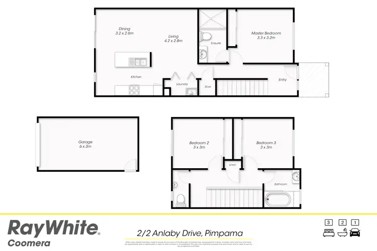 Floorplan of Homely house listing, 2/2 Anlaby Drive, Pimpama QLD 4209