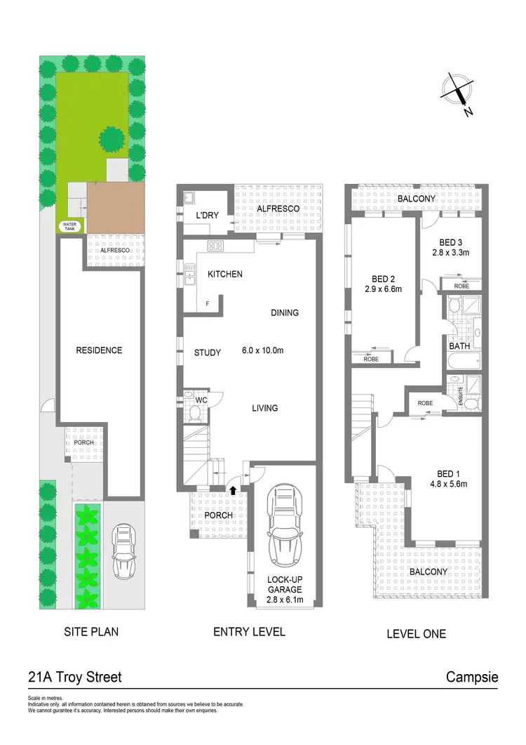 Floorplan of Homely semi-detached listing, 21A Troy Street, Campsie NSW 2194