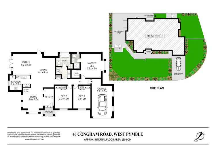 Floorplan of Homely house listing, 46 Congham Road, West Pymble NSW 2073