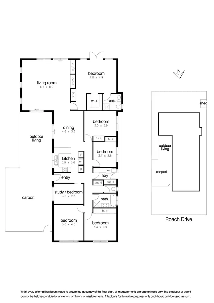 Floorplan of Homely house listing, 18 Roach Drive, Altona Meadows VIC 3028