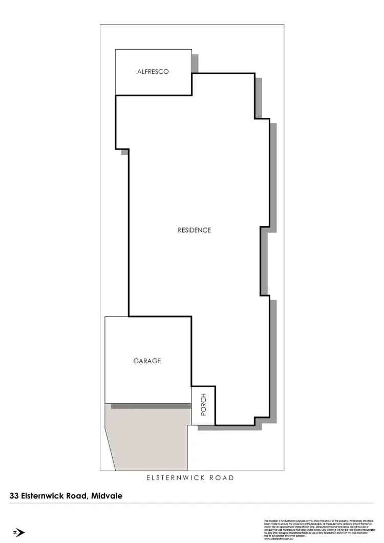 Floorplan of Homely house listing, 33 Elsternwick Grove, Midvale WA 6056