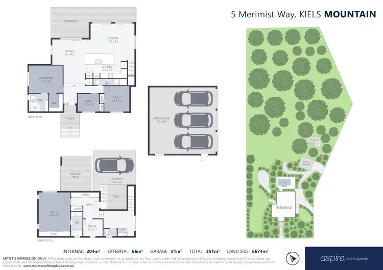 Floorplan of Homely house listing, 5 Merimist Way, Kiels Mountain QLD 4559