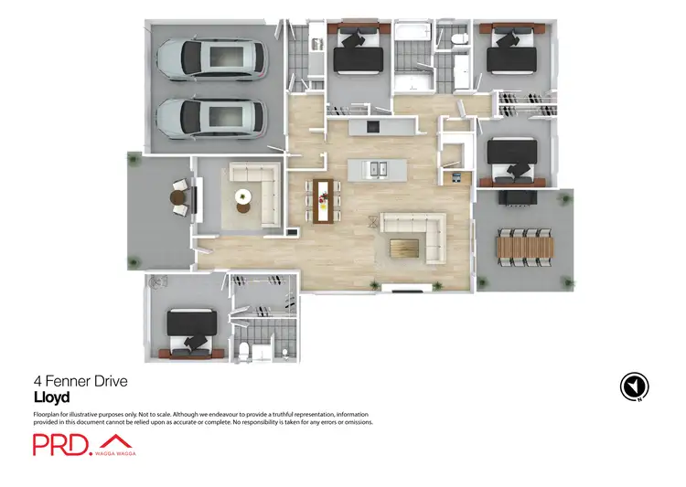 Floorplan of Homely house listing, 4 Fenner Drive, Lloyd NSW 2650