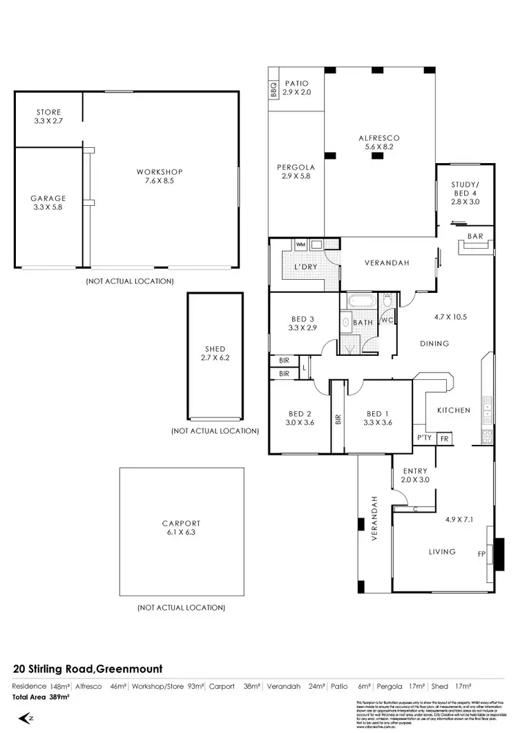 Floorplan of Homely house listing, 20 Stirling Road, Greenmount WA 6056