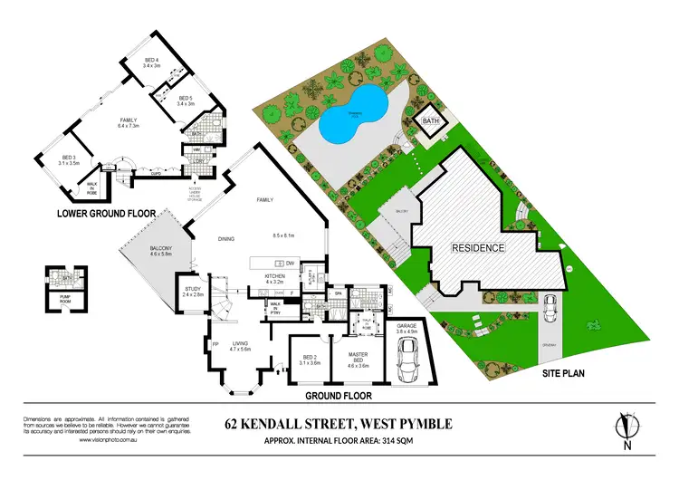 Floorplan of Homely house listing, 62 Kendall Street, West Pymble NSW 2073