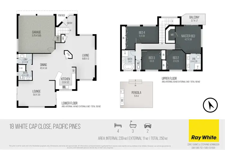 Floorplan of Homely house listing, 18 White Cap Close, Pacific Pines QLD 4211