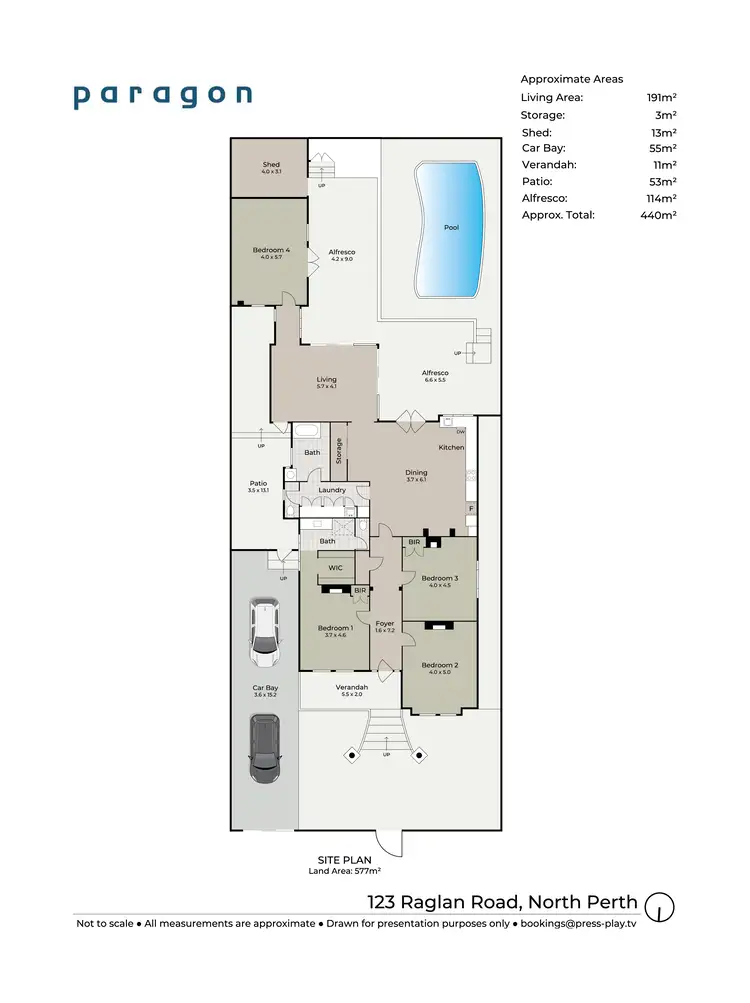 Floorplan of Homely house listing, 123 Raglan Road, North Perth WA 6006