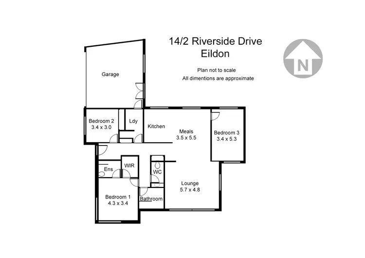 Floorplan of Homely house listing, 14/2 Riverside Drive, Eildon VIC 3713