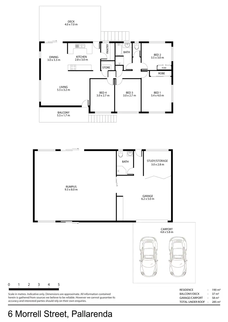 Floorplan of Homely house listing, 6 Morrell Street, Pallarenda QLD 4810
