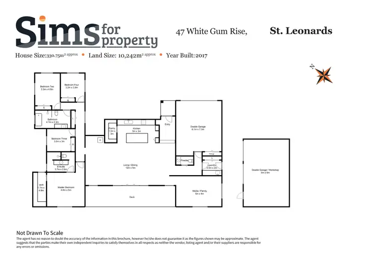 Floorplan of Homely house listing, 47 White Gum Rise, St Leonards TAS 7250