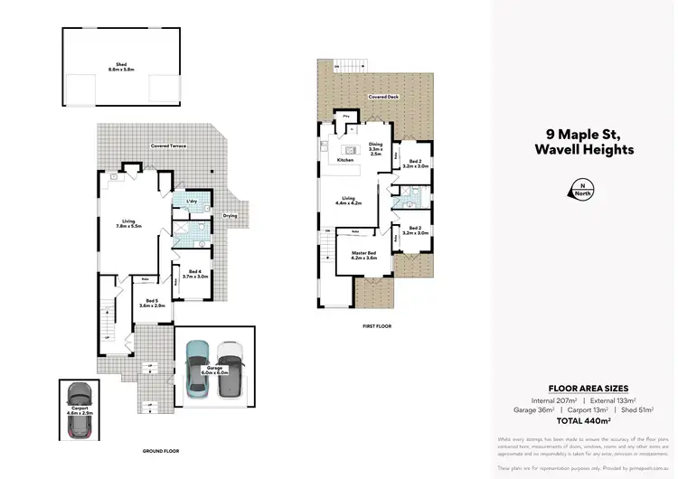 Floorplan of Homely house listing, 9 Maple Street, Wavell Heights QLD 4012