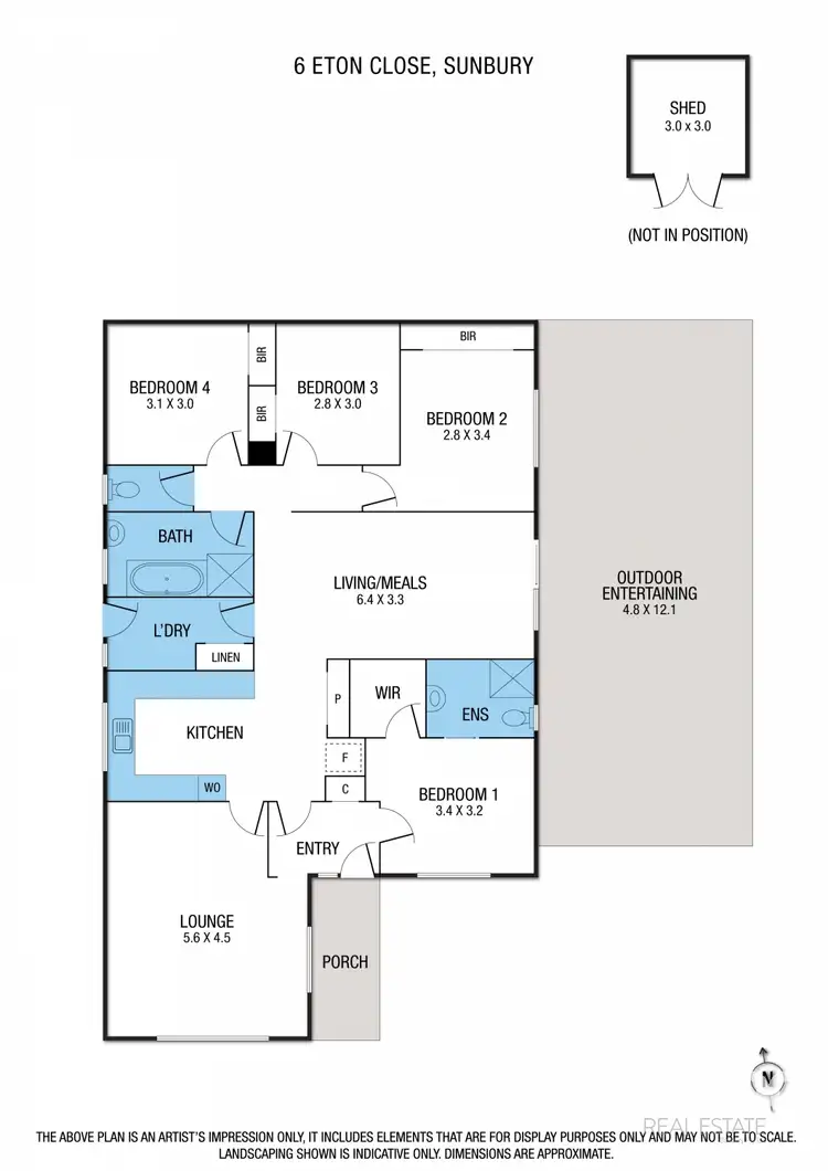 Floorplan of Homely house listing, 6 Eton Close, Sunbury VIC 3429