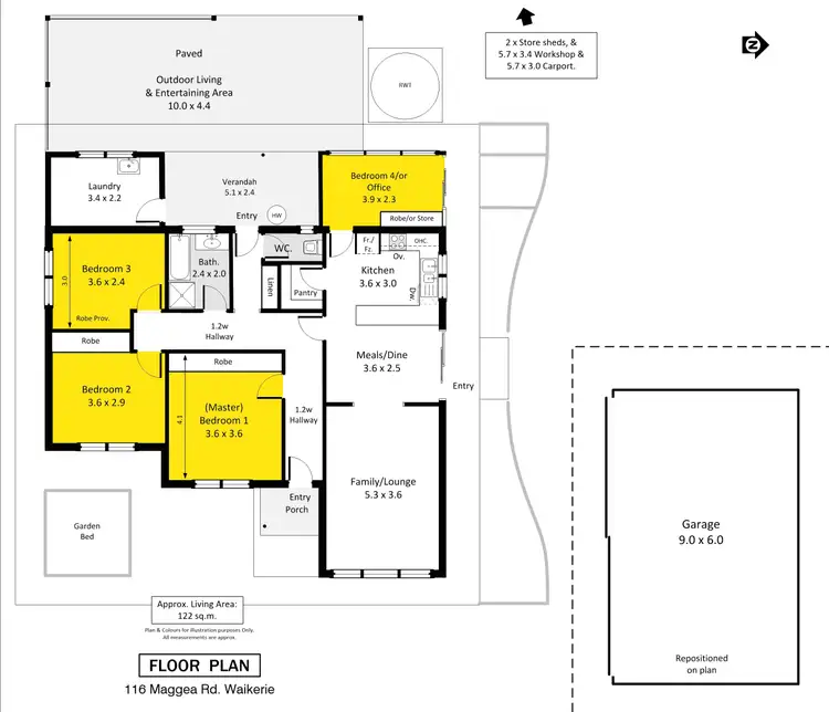 Floorplan of Homely house listing, 116 Maggea Road, Waikerie SA 5330