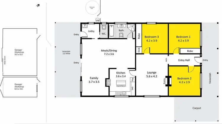 Floorplan of Homely house listing, 33 Tenth Street, Renmark SA 5341