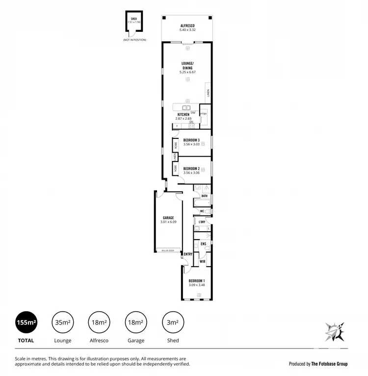 Floorplan of Homely house listing, 53a Clark Terrace, Seaton SA 5023