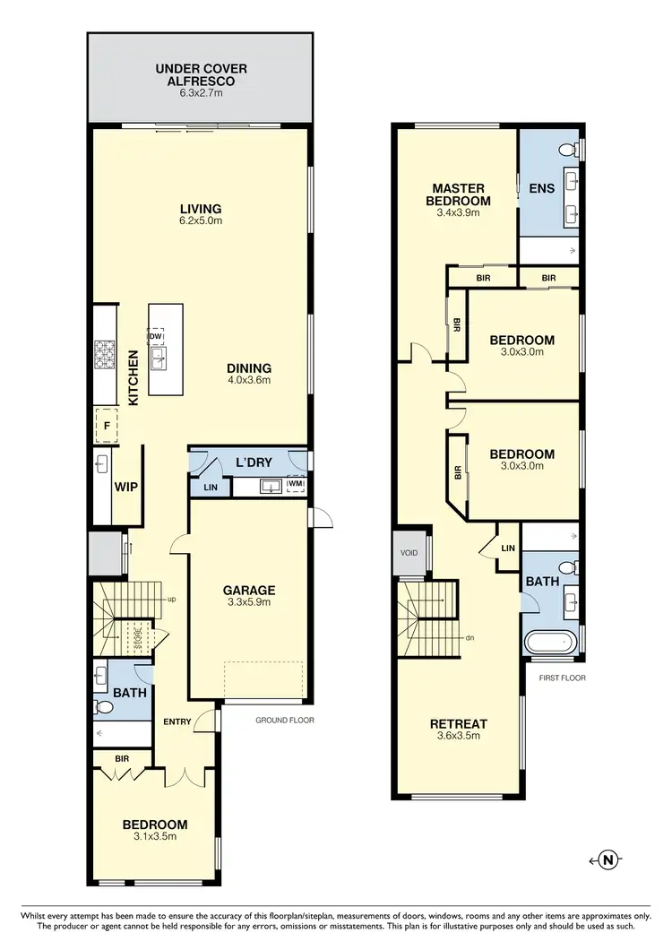 Floorplan of Homely townhouse listing, 76 Gordon Street, Newport VIC 3015