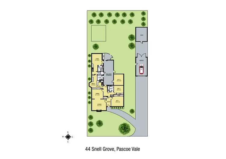 Floorplan of Homely house listing, 44 Snell Grove, Pascoe Vale VIC 3044