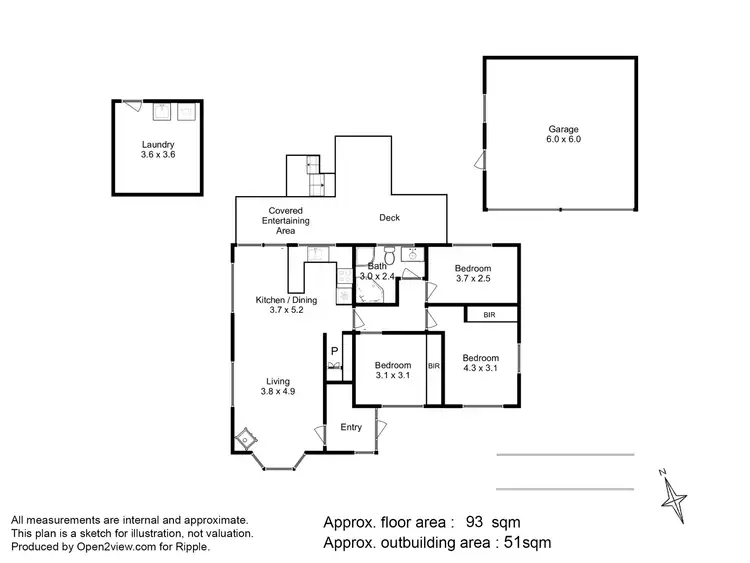 Floorplan of Homely house listing, 118 Berriedale Road, Berriedale TAS 7011