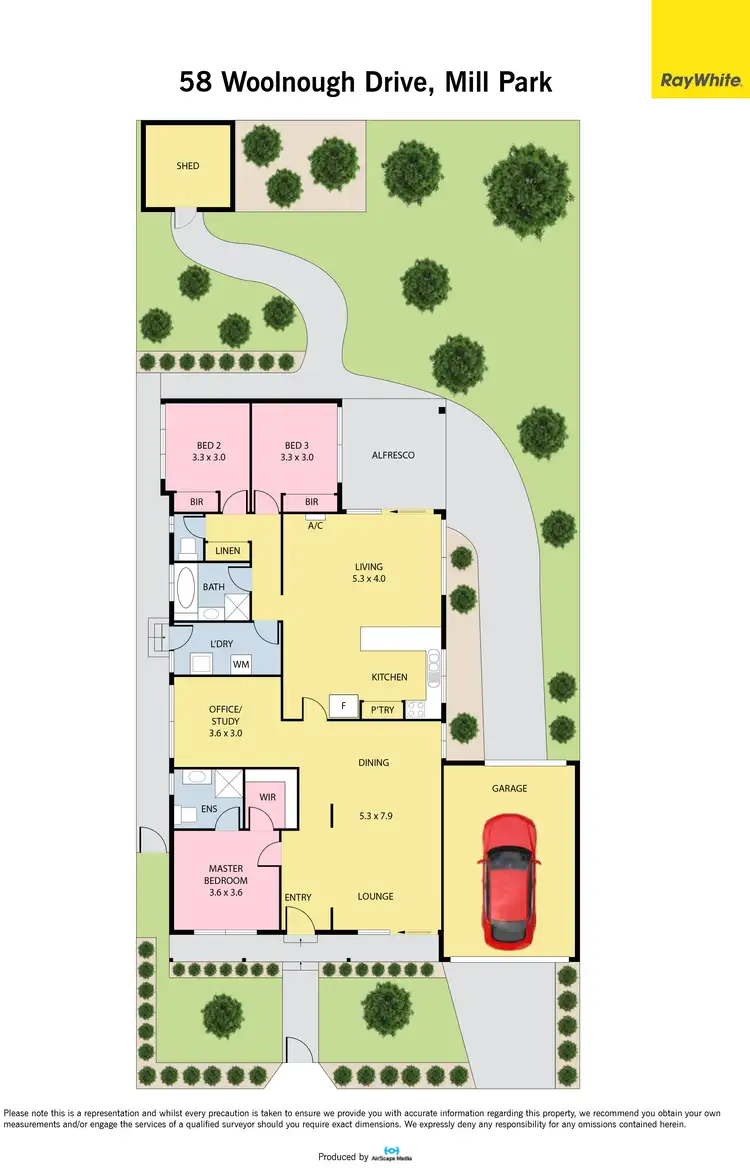 Floorplan of Homely house listing, 58 Woolnough Drive, Mill Park VIC 3082