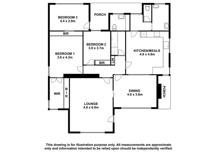 Floorplan of Homely house listing, 8 Memorial Avenue, Keith SA 5267