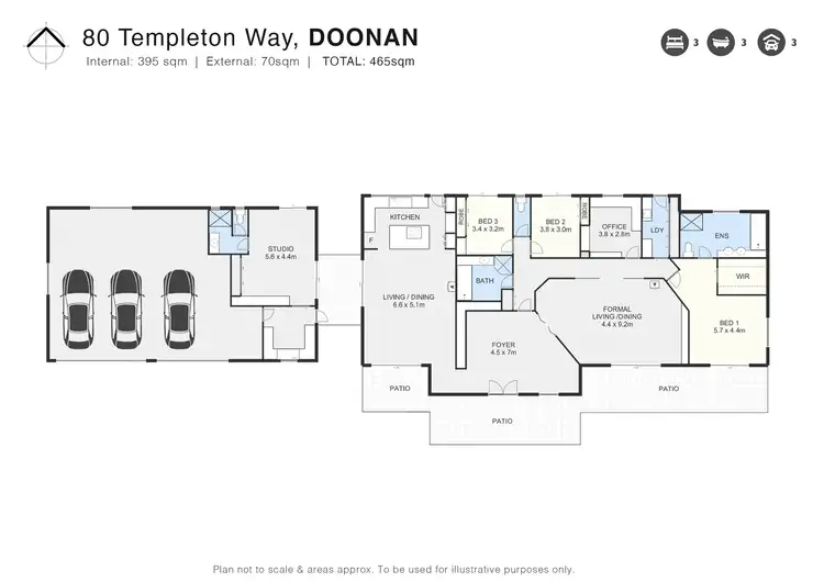 Floorplan of Homely house listing, 80 Templeton Way, Doonan QLD 4562