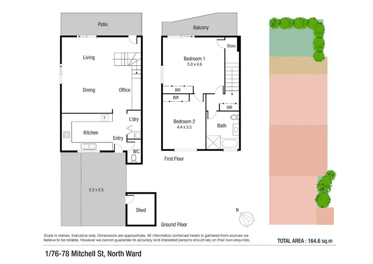 Floorplan of Homely unit listing, 1/76 Mitchell Street, North Ward QLD 4810
