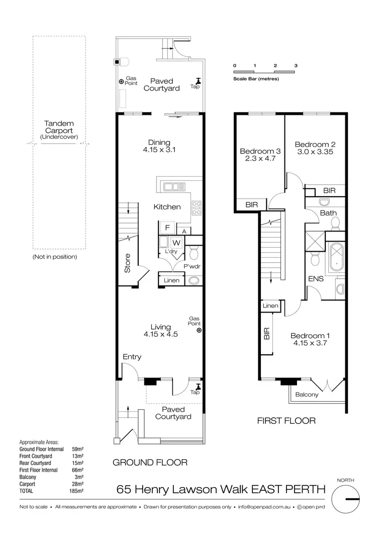 Floorplan of Homely townhouse listing, 25/65 Henry Lawson Walk, East Perth WA 6004
