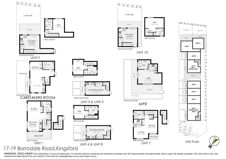 Floorplan of Homely block of units listing, 17-19 Borrodale Road, Kingsford NSW 2032