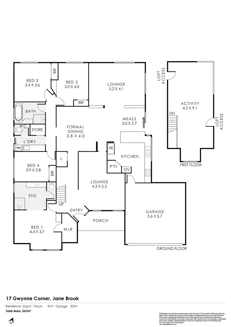 Floorplan of Homely house listing, 17 Gwynne Corner, Jane Brook WA 6056